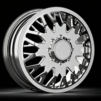 Jantes forgées doubles arrière pour pick-up, personnalisées, polies noires, 20, 22, 24, 26, 28, 30 pouces, 8*165.1, 8x200, 10x225, 10*285.75, 10x225
