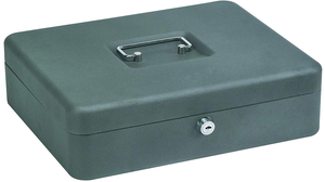 Boîte de <span class=keywords><strong>petite</strong></span> <span class=keywords><strong>caisse</strong></span> en acier avec 2 clés/plateau de changement amovible pour un stockage sécurisé parfait en noir 12" - Product Image 6