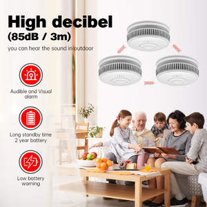 Rf <span class=keywords><strong>868MHz</strong></span> En 14604 Pin hoạt động báo cháy cảm biến Nhà cung cấp không dây kết nối báo cháy Báo động khói Detector Tester - Product Image 4