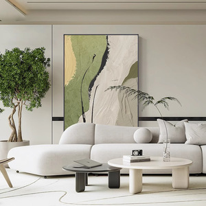 Abstract Oil Canvas Wall Art Contemporary Living Room Decor <b>Large</b> Size Single <b>Frame</b> Aluminum Alloy <b>Frame</b> - Product Image 4