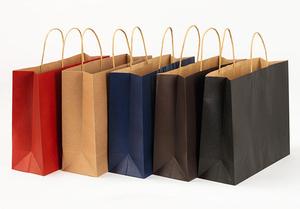 Sacs cadeaux en papier kraft biodégradable avec poignées Flexiloop (5.91x3.15x8.27in) Couleurs personnalisables pour bougies et cadeaux d'anniversaire - Product Image 5