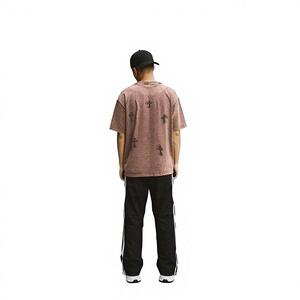 Custom Men's Summer Casual DTF Print Crew-<b>neck</b> Short Sleeve Knitted Outerwear T-shirt Quick Dry and <b>Light</b> Formal Style T-Shirts - Product Image 4