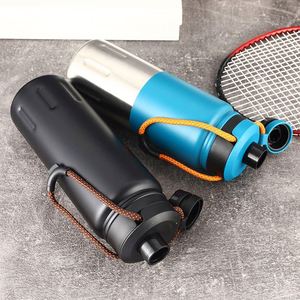 Outdoor Portable 304 Stainless Steel Large Capacity Thermos Cup With Carrying Travel Mountaineering Cup Drinking Water Bottle - Product Image 3