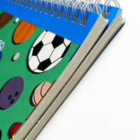 Cuaderno Espiral de Doble Anillo para Deportes, Cuaderno Rayado para Estudiantes, Material Escolar para África Occidental