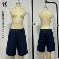 Shorts en jean délavé vintage 100 % coton coupe ample pour homme avec logo personnalisé, style streetwear décontracté, longueur genou