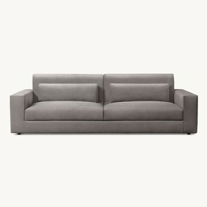Sassanid OEM Design italiano modernista di lusso soggiorno Performance tessuto lino Lugano divano - Product Image 5
