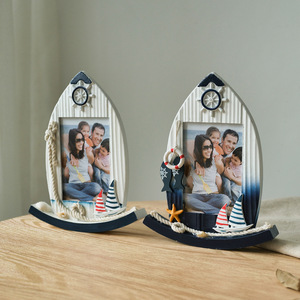 Cadre photo voilier 5 pouces en bois, décoration de table, thème nautique, décoration intérieure - Product Image 2