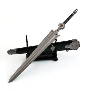 Siete espadas arma de Metal completo modelo 22CM She Excaliper <span class=keywords><strong>Anime</strong></span> Samurai espada regalo Cosplay Props con grabado - Product Image 1