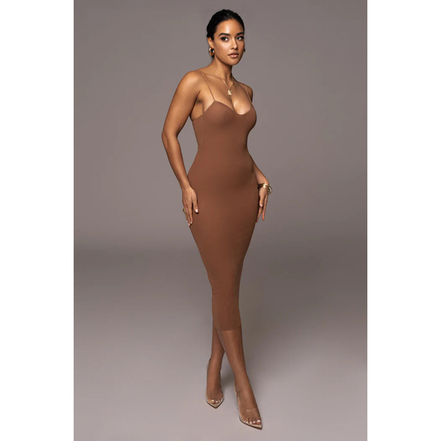 Summer Casual Strapless Bodycon Midi Dress Women NEW Night Sexy Long Dresses Women