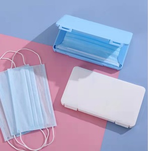 personal portable face cover case box dispenser mask packaging storage holder box plastic mask box case
