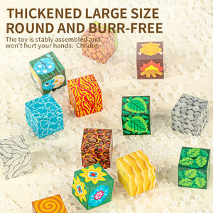 2026 नए थोक भवन ब्लॉक क्यूब 81 पीसी प्रारंभिक शैक्षिक 3 डी डाइय क्यूब प्लास्टिक निर्माण ब्लॉक - Product Image 2
