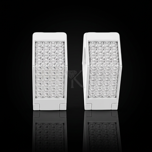 Angular Multi Row Lab Grown Diamond Pave in <b>Solid</b> Gold Huggee <b>Hoops</b> <b>Earrings</b> Elegant Minimalist Fine Jewelry Perfect For Her - Product Image 2