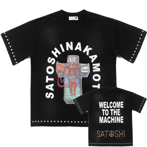 T-shirt surdimensionné en coton lourd 100% avec lavage vintage, style Crypto Fashion Phygital Techwear Hip Hop Streetwear pour hommes SATOSHI <span class=keywords><strong>NAKAMOTO</strong></span> - Product Image 4