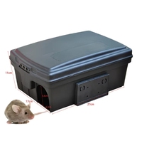 Piège à souris en plastique verrouillable pour rongeurs, station d'appât, boîte à rats