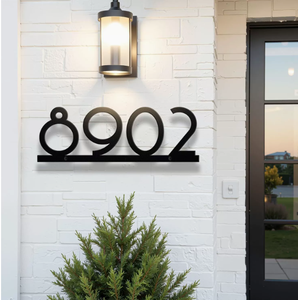 ป้ายเลขที่บ้านแบบ LED พร้อมไฟส่องสว่าง ป้ายอิเล็กทรอนิกส์สำหรับติดตั้งเลขที่บ้าน - Product Image 1