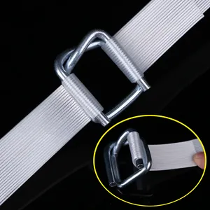 Factory Price 13mm 16mm 19mm 25mm 32mm Wire Buckle Galvanized Wire Buckle For Cord Strap Composite Strap Cord Strap