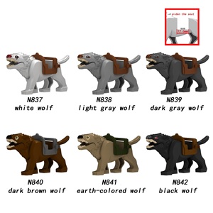 Jouets de construction Orc's Warg Medieval Knight Wolf, figurines en plastique ABS, jouet éducatif unisexe, 14 ans et plus, N837-N842 - Product Image 2