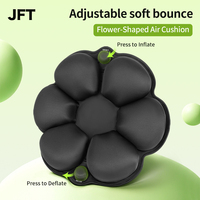 Coussin d'assise gonflable en forme de fleur avec découpe creuse pour soulager la pression du coccyx, idéal pour chaise de bureau, voiture et maison