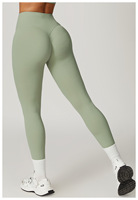Haute qualité femmes Gym Yoga Leggings séchage rapide taille haute hanche-levage Fitness pantalon sport pantalon serré motif solide