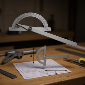 Herramienta de Medición de Ángulos 970 A con Escala de Transportador y Brazo Ajustable para Mediciones de Precisión - Product Image 3