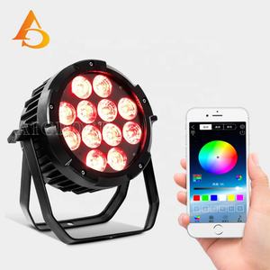 Luz LED Par para Exteriores IP65 de 12x15w RGBWA, Inalámbrica, Alimentada por Batería, DMX, con Control Remoto - Product Image 1