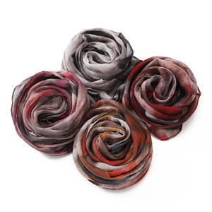 ผ้าพันคอสี่เหลี่ยมสีอ่อนสไตล์เอเชียตะวันออกเฉียงใต้ออกแบบได้ตามต้องการผ้าพันคอผ้าฝ้ายทอหลายสีมัดย้อมผ้าพันคอพื้นเมือง - Product Image 4