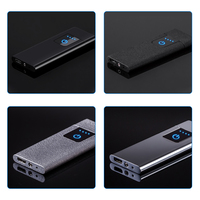 Briquet électronique plasma ultra-plat sans flamme, double allumage, coupe-vent, rechargeable par USB pour cigarettes