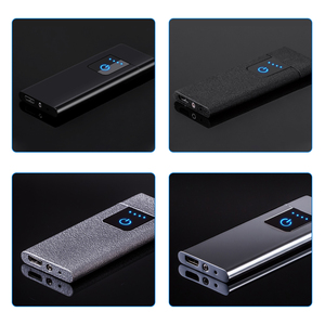 Briquet électronique plasma ultra-plat sans flamme, double allumage, coupe-vent, rechargeable par USB pour cigarettes - Product Image 6