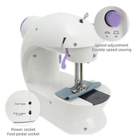 Machine à coudre JP, mini, électrique, pour la maison, travaux manuels, réparation, points surjeteurs et pédale de pression, pour débutants