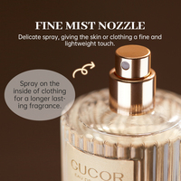 GUCOR 002 50ml Parfum Femme Chypré fruité avec poire anglaise Freesia et épices importées Parfum Chypré français Spray pour le corps