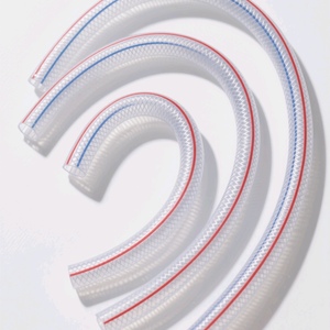 สายดูดลวดเหล็กเกลียว3นิ้วแบบใสขนาด76มม. สำหรับงานหนักสปริงสูญญากาศอเนกประสงค์ยืดหยุ่นได้พร้อมแถบสีแดงสีน้ำเงิน - Product Image 1