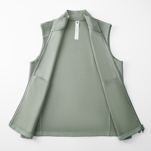 Double zipper <strong>pullers</strong> sleeveless jacket custom logo Outdoor sports golf work vest for men - Product Image 2