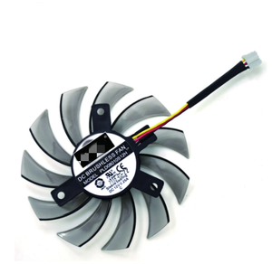 Ventilateurs de refroidissement 75 mm T128010SM PLD08010S12H 2 broches 3 broches pour cartes graphiques Gigabyte AMD Radeon <span class=keywords><strong>R9</strong></span> <span class=keywords><strong>270X</strong></span> 280X 290X WINDFORCE 3X - Product Image 3