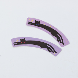 Jouets magiques pour chats Long And Short Cats, 11x1,5, violet avec motif étoiles et lune pour un jeu amusant - Product Image 1