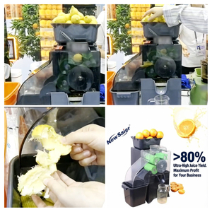 Exprimidor de Cítricos Comercial de Alto Rendimiento, 20 Naranjas/Min, Máquina Eléctrica para Extraer Jugo de Naranja, de Sobremesa, para Kioscos de Bebidas Frescas, 100W - Product Image 4