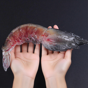 Réplica de Camarón Tigre Negro Artificial de PVC, Impermeable, <span class=keywords><strong>para</strong></span> Decoración de Ventanas de Restaurantes y Bufés - Product Image 1