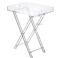 Table basse en acrylique transparent de style moderne Table à thé pliante en plexiglas transparent pour meubles de maison extensibles pour le salon
