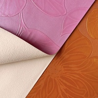 Cuir synthétique PVC à motif gaufré pour nappes, vente en gros d'usine, rouleau de cuir PVC