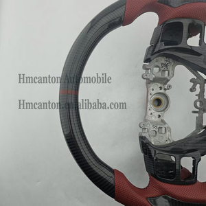 Volant de direction pratique en fibre de carbone perforée avec revêtement en cuir pour Lexus ES250 RX300 RX - Vente chaude - Product Image 2