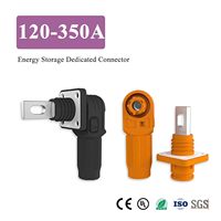 Connecteurs d'alimentation robustes pour stockage d'énergie, vente directe usine, 120A 25MM², contacts en cuivre argenté scellés, IP67, nylon