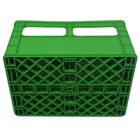JOIN Caisse de rangement pour 24 bouteilles, caisse à bouteilles en plastique empilable personnalisée pour le lait