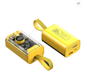 Jcx Punk แบตสำรองพี<span class=keywords><strong>ว</strong></span>ีซี20000มิลลิแอมป์ชั่วโมงพร้อม PD22.5W เร็วสุดๆ20<span class=keywords><strong>ว</strong></span>ัตต์ชาร์จไมโคร USB ใสจอแสดงผลดิจิตอลแบบพก<span class=keywords><strong>พา</strong></span>ได้ - Product Image 4