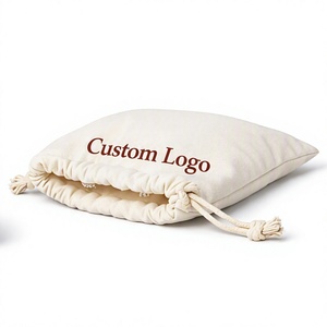 Custom Logo Canvas <b>Drawstring</b> <b>Bag</b> Reusable Eco-Friendly High Quality Pouch for Promotional Gifts - Product Image 4