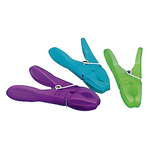 BRSTENMANN Pinzas para Ropa Modernas de Plástico PP y Acero Inoxidable, 24 Piezas, Pinzas de Lavandería Resistentes y Coloridas - Product Image 2