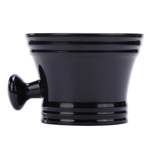 ชามโฟมโกนหนวดว่านเม่ย พลาสติกสีดำ พร้อมด้ามจับ สำหรับดูแลเครา - Product Image 1