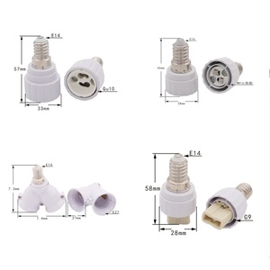 HoneyFly-Soporte de enchufe de lámpara E14 a <span class=keywords><strong>G9</strong></span> G5.3 GU10 E27, <span class=keywords><strong>conector</strong></span> convertidor de 250V 2A, adaptador de Base de bombilla halógena, accesorios de iluminación - Product Image 4