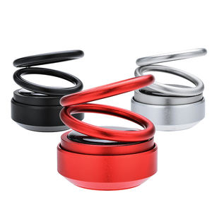 Deodorante per auto solare a rotazione di 360 gradi a doppio anello per aromaterapia profumo di resina liquida solida purificatore d'aria - Product Image 1