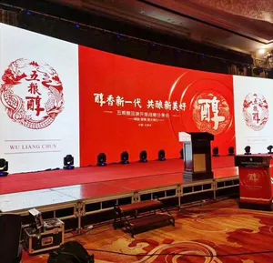 Shenzhen Technology Layar Peraga Dalam Ruangan LED HD Penuh Warna Panel Video Led P3 Pemutar Iklan Layar Besar