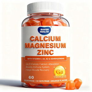 성인용 OEM 칼슘 마그네슘 아연 구미 비타민 D 칼슘 마그네슘 아연 정제 - Product Image 2