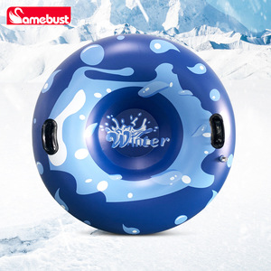 Tube à neige gonflable Samebust 157x157cm, design vague bleue, pour le ski en plein air en hiver, usage adulte - Product Image 3